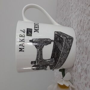 Queens by Churchill ABOUT TIME Sewing Machine Fine Bone China Cup 10 oz